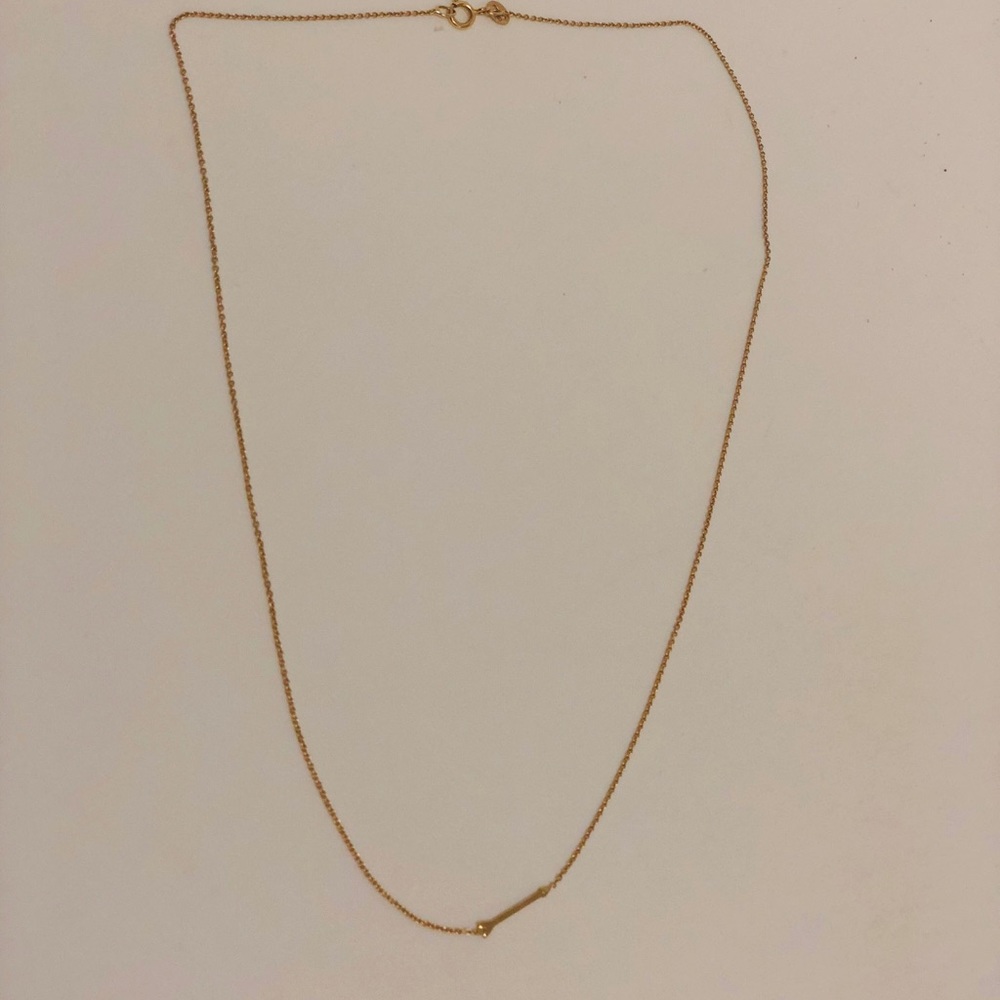 14K Gold arrow necklace